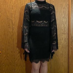 Lulus black lace dress